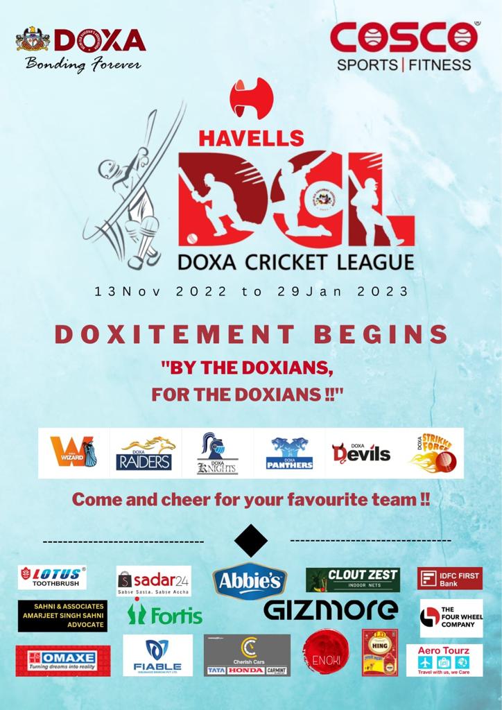 Doxa Cricket League 2017 Coming Soon