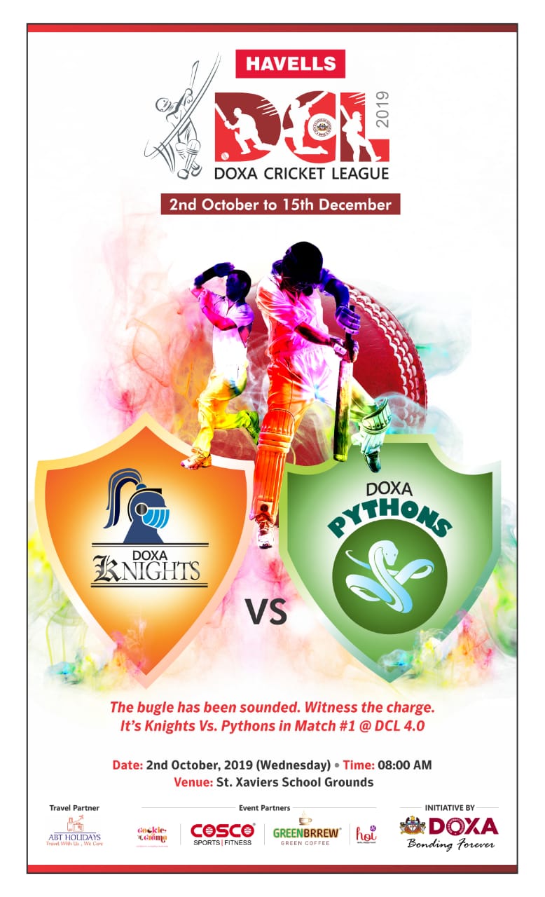 Doxa Cricket League (DCL) 2019 (2nd October to 15th December)