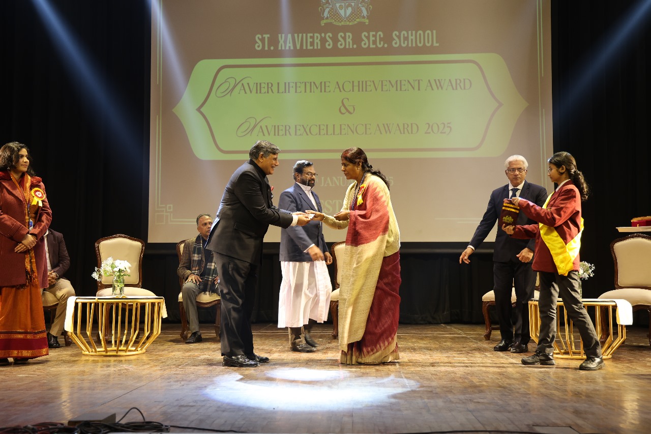 After an 11-year hiatus, the “Xavier Lifetime and Excellence Awards” were presented on<br>
January 18, 2025. The jury, responsible for scrutinizing profiles and selecting finalists,<br>
comprised of:<br>
 * Prof. Dinesh Singh (72)- Former Vice Chancellor, Delhi University<br>
 * Lt. Gen. Philip Campose (retd) (71)- Former Vice Chief of Army StaƯ<br>
 * Shri Harsha Vardhana Singh (74) - Former Deputy Director WTO<br>
 * Arvind Mehta (IAS) (79)– Former Cabinet Secretary<br>
 * Mr. Arun Seth (71)- Former CEO Bharat IT<br>
 * Fr. Jose TJ S.J.- Principal<br>
 * Fr. A. Perumalil S.J. - Rector<br>
 * Ms. Shobha Miranda – Vice Principal<br>
A special category, "In Service of our Alma Mater," was also introduced in this edition. At<br>
least three awardees travelled from abroad to receive their citations. The Hon'ble Lt.<br>
Governor of Delhi, V.K. Saxena, presided over the event. A scintillating display by NCC<br>
cadets was the highlight, the presentation of awards was followed by a grand lunch at<br>
the Prep Dept. Lawns.