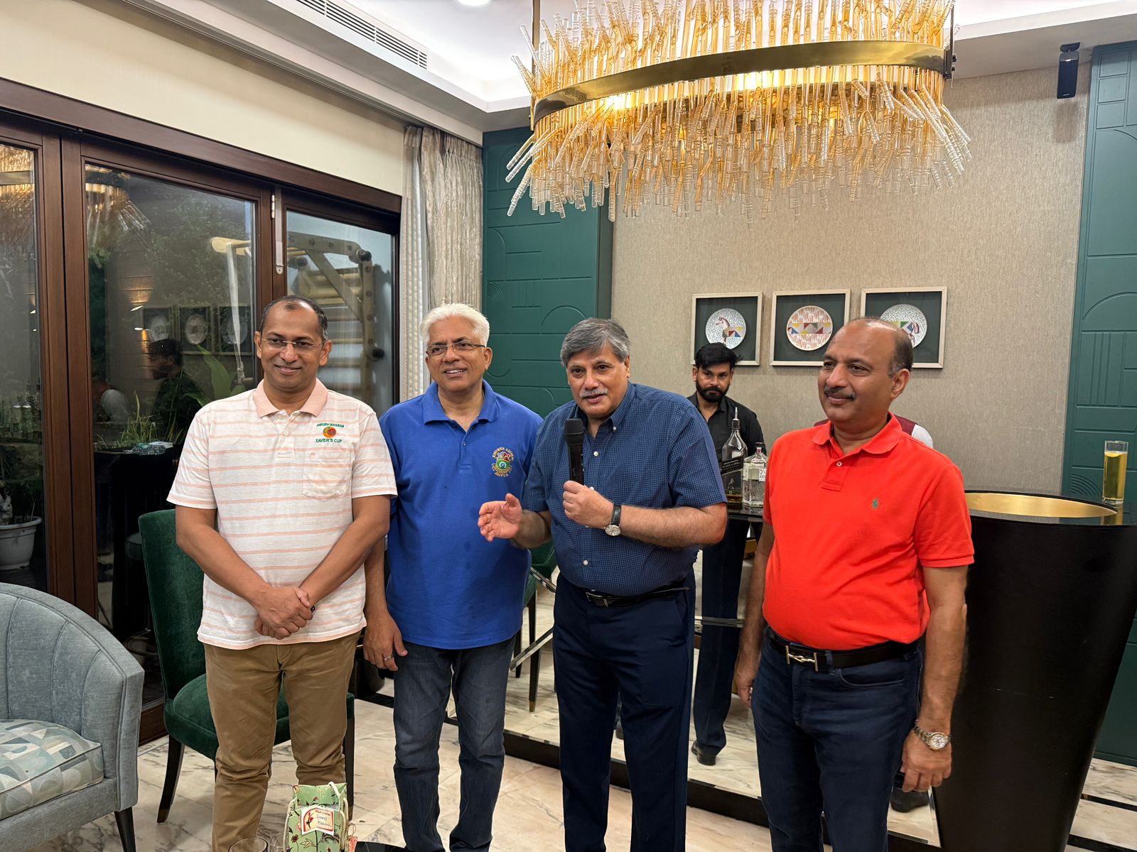 On July 2nd, 2025, Fr. Dr. Jose TJ, S.J. handed over the reins of the school to the new incumbent, Fr. Sobin Thomas S. J.. Fr. Sobin Thomas has extensive experience at<br>
Xavier's Jaipur and Bhiwadi.<br>
Mr. Nishit Goel (Vice President) hosted a grand party to welcome Fr. Sobin Thomas and<br>
bid farewell to Fr. Jose TJ. Many seniors from the 1970s and 1980s attended the event<br>
and enjoyed the hospitality of Mr. Nishit Goel.<br>
A formal farewell was scheduled in the school hall on July 2nd, 2025. The event was attended by the school staƯ and DOXA EC. Music and dance renditions enthralled the audience, and the event also showcased the talent of staƯ members. DOXA President,<br>
Ajoy Dewan, recalled his warm and wonderful working relationship with Fr. Jose TJ, S.J..